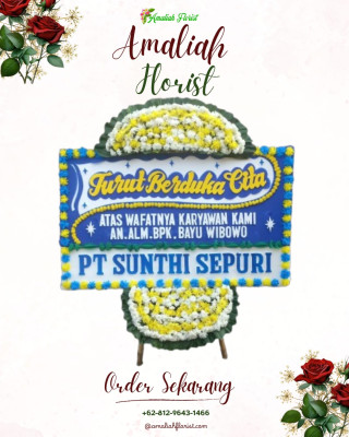Papan Bunga Duka di Sukarame