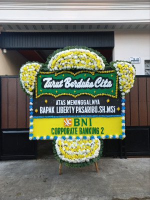 Papan Bunga Duka di Sukarame