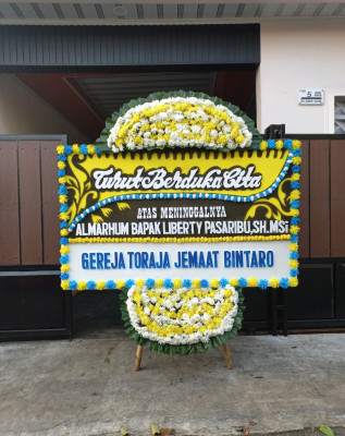Papan Bunga Duka di Sukarame