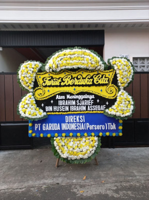 Papan Bunga Duka di Sukarame